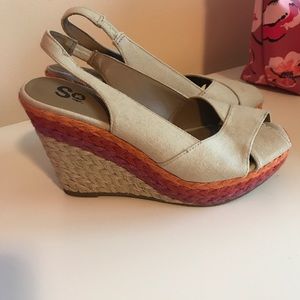Fun summer wedges
